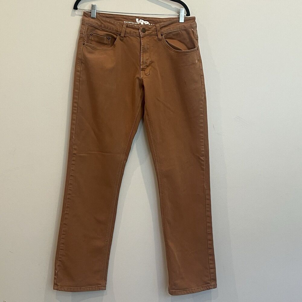 Bulletprufe Brown Mens Cotton Blend Jeans Hiking Outdoor Stretch 32 x 33